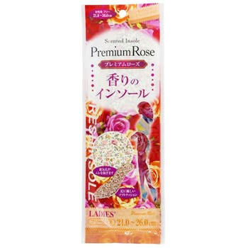 Fudo Kagaku Женские дышащие стельки с ароматом розы, 21-26 см.