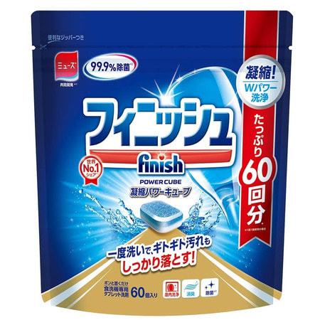Earth Biochemical "Finish" - Таблетки для посудомоечной машины, коробка 60 шт. по 5 гр.