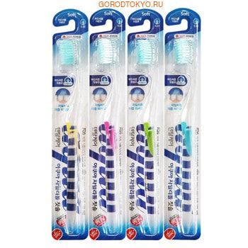 Dental Care "Xylitol Toothbrush" Зубная щётка "Ксилит" cо сверхтонкой двойной щетиной (средней жёсткости и мягкой) и прозрачной прямой ручкой, 1 шт. (фото)