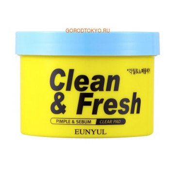 Eunyul "Clean & Fresh Pimple & Sebum Clear Pad"    , 70 .