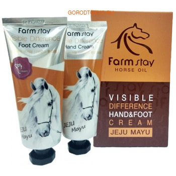 FarmStay "Visible Difference Jeju Mayu Complete hand & foot cream" :         , 100+100 . ()