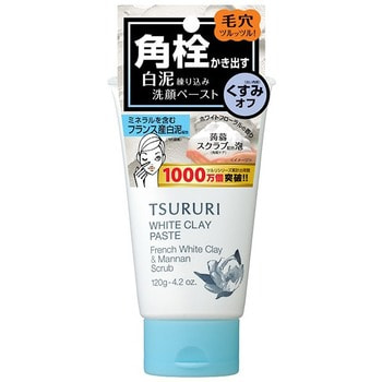 BCL "Tsururi" Пенка-скраб для глубокого очищения кожи, с французской белой глиной и японским маннаном, 120 г. (фото)