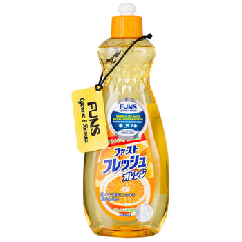 Daiichi "Funs" Жидкость для мытья посуды, овощей и фруктов "Свежий апельсин", 600 мл. (фото)