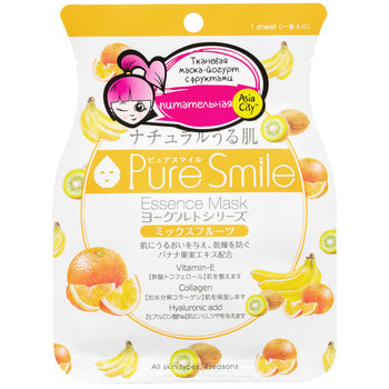 Sun Smile "Yougurt" Маска для лица на йогуртовой основе, с фруктами, 1 шт. (фото)