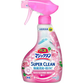 KAO "Magiclean Super Clean" Пенящееся моющее средство для ванной комнаты, с ароматом роз, 380 мл.