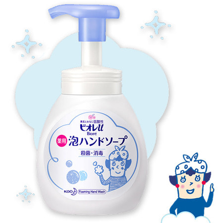 KAO "Biore U - Foaming Hand Mild Citrus Soap" Мыло-пенка для рук с нежным ароматом цитруса, 250 мл.