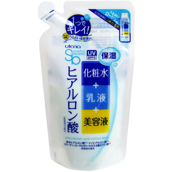 Utena "Simple Balance" Лосьон-молочко 3 в 1 с тремя видами гиалуроновой кислоты, SPF 5, мягкая упаковка, 200 мл.