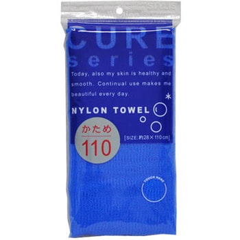 Ohe Corporation "Cure Nylon Towel" (Regular) Мочалка массажная жесткая, 28 см. на 110 см. (фото)