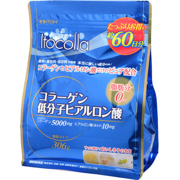 Itoh Kanpo Pharmaceutical "Itocolla - Collagen hyaluronic acid" Коллаген с гиалуроновой кислотой, 306 гр., на 60 дней.