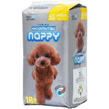 Kocho "Neoomutsu" Подгузники для собак (девочки), размер SS (2-4 кг.), 18 шт.