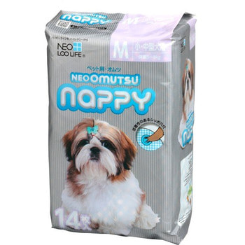 Neo Loo Life "Neoomutsu" Подгузники для собак (девочки), размер М (5-8 кг.), 14 шт.