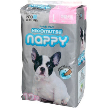 Neo Loo Life "Neoomutsu" Подгузники для собак (девочки), размер L (7-12 кг.), 12 шт.