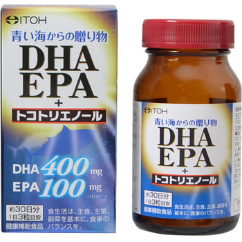 Itoh Kanpo Pharmaceutical "DHA, EPA + Tokotrienol -  3 + ", 90 .