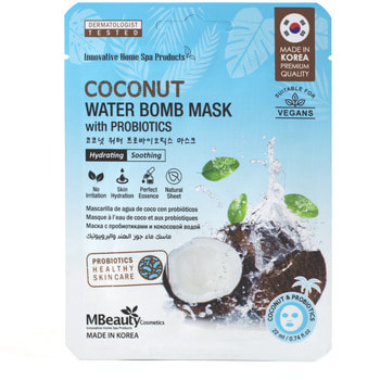 MBeauty "Coconut Water Bomb Mask With Probiotics"       , 1 .
