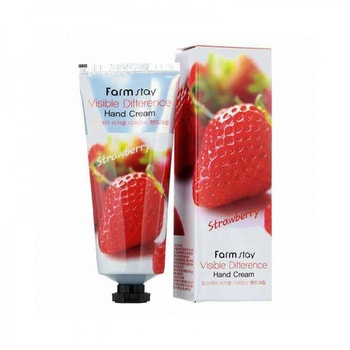 FarmStay "Visible Difference Hand Cream Strawberry"      , 100 .