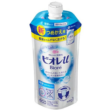 KAO "Biore U" Мягкое пенное мыло для всей семьи, цветочный аромат, сменная упаковка, 340 мл.