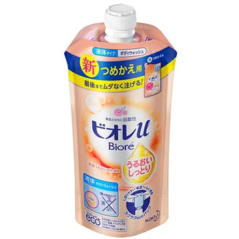 KAO "Biore U" Мягкое пенное мыло для всей семьи, с увлажняющим эффектом, фруктово-цветочный аромат, сменная упаковка, 340 мл.