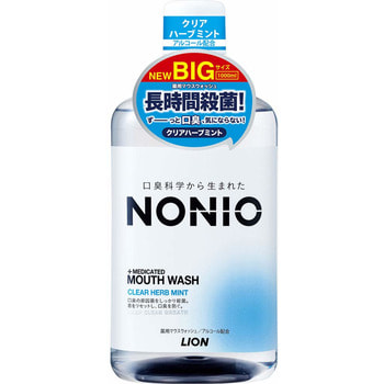 Lion "Nonio" Профилактический зубной ополаскиватель, аромат трав и мяты, 1000 мл.