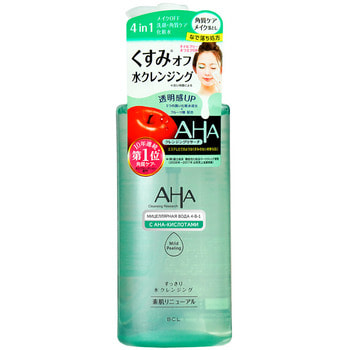 BCL "AHA" Мицеллярная вода для снятия макияжа и умывания 4-в-1 с фруктовыми кислотами для сухой и чувствительной кожи, 300 мл. (фото)