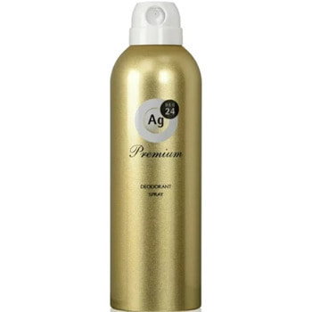 Shiseido "Ag Deo 24 Premium" Спрей дезодорант-антиперспирант с ионами серебра без запаха, 180 г.