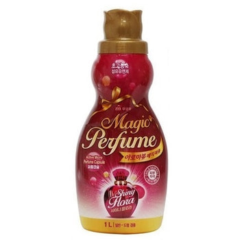 Mukunghwa "Aroma Viu Magic Perfume Softner Shiny Flora" Кондиционер-ополаскиватель для белья и одежды, с богатым ароматом персика и розы, 1 л.