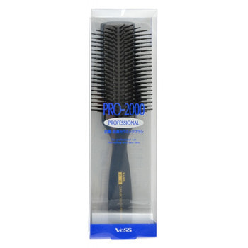 Vess "Skelton brush" Профессиональная расческа для укладки волос, с антибактериальным эффектом, цвет ручки серый. (фото)