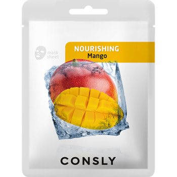 Consly "Mango Nourishing Mask Pack" Питательная тканевая маска с экстрактом манго, 20 мл.
