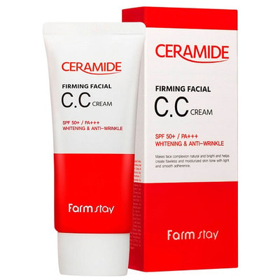 FarmStay "Ceramide Firming Facial CC Cream" Укрепляющий СС крем с керамидами, 50 гр.