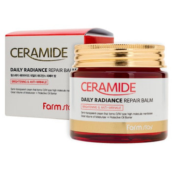 FarmStay "Ceramide Daily Radiance Repair Balm" Укрепляющий крем-бальзам для лица c керамидами, 80 гр.