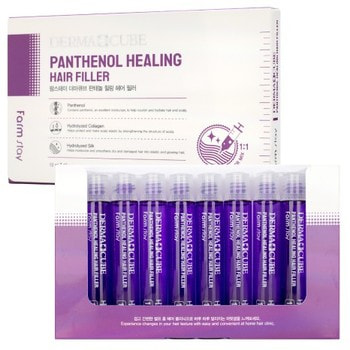 FarmStay "Derma cube Panthenol Healing Hair Filler" Питательный филлер для волос с пантенолом, 13 мл * 10 шт.