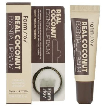 FarmStay "Real Coconut Essential Lip Balm" Бальзам для губ с экстрактом кокоса, 10 мл.