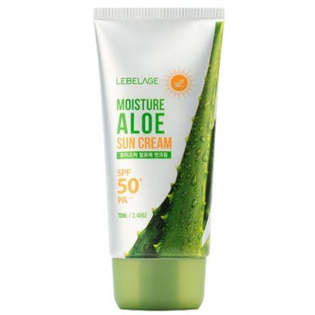 Lebelage "Moisture Aloe Sun Cream SPF50+ PA+++" Солнцезащитный увлажняющий крем с экстрактом алоэ SPF50+ PA+++, 70 мл.