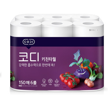 Ssangyong "Codi Kitchen Towel"   , , , , 150  * 6 .
