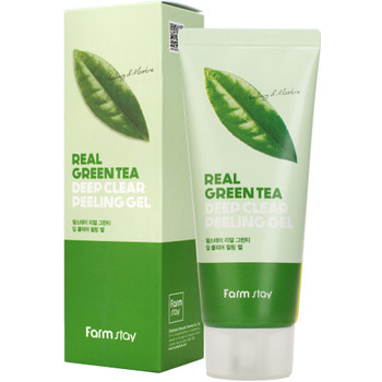 FarmStay "Real Green Tea Deep Clear Peeling Gel"      , 100 .