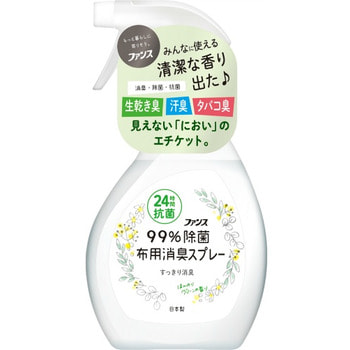 Daiichi Cпрей для ткани дезодорирующий с антибактериальным эффектом, зеленый аромат, 380 мл.