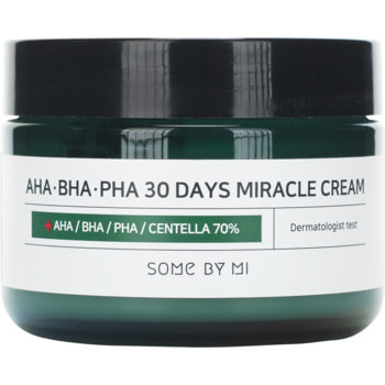 Some By Mi "AHA-BHA-PHA 30 Days Miracle Cream" крем с AHA/BHA/PHA кислотами для проблемной кожи, 60 г. (фото)
