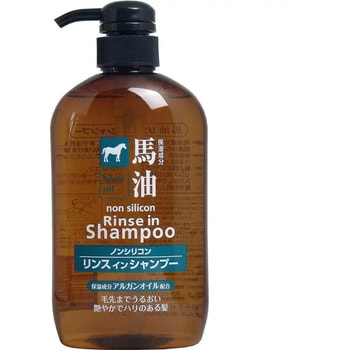 Cosme Station "Horse Oil Rinse in Shampoo" Шампунь-кондиционер, с лошадиным маслом, для поврежденных и ломких волос, 600 мл. (фото)