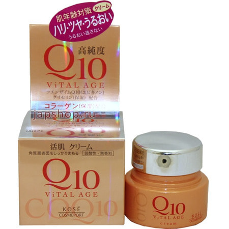 Kose Cosmeport "Vital Age Q10 Cream"    ,   Q10   , 40 . ()