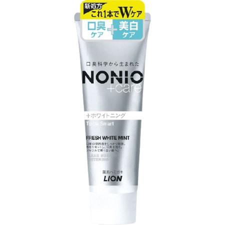 Lion "Nonio+ Whitening" Отбеливающая зубная паста комплексного действия, с ароматом мяты, грейпфрута и личи, 130 г. (фото)