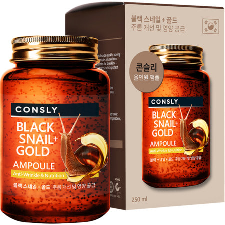 Consly "Black Snail & 24K Gold All-in-One Ampoule"          , 250 . ()