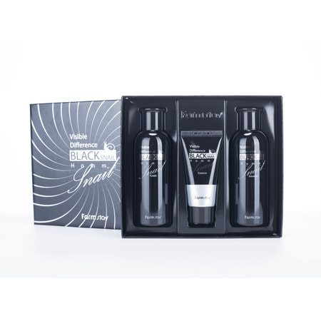 FarmStay "Visible Difference Black Snail Homme 3 Set"        c   , 3 .
