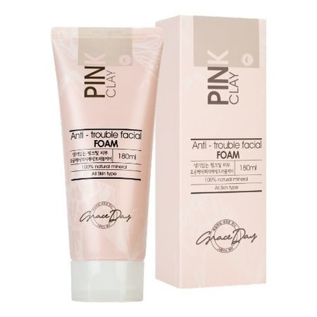 Grace Day "Pink Clay Anti-Trouble Facial Foam"      , 180 .