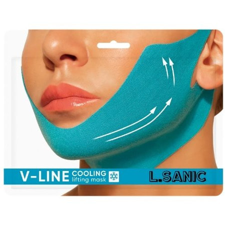 L.Sanic "V-line Cooling Lifting Face Mask" Маска-бандаж для коррекции овала лица с охлаждающим эффектом, 20 г. (фото)