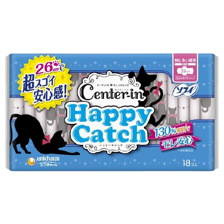 Unicharm "Center-in Happy Catch"    - "Super", 26 ,  , , 18 .