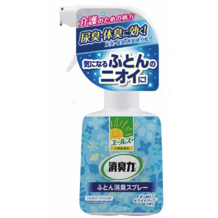 ST "Shoushuuriki" Спрей-освежитель для нейтрализации специфичных запахов с текстиля, аромат цветочного мыла, 370 мл. (фото)