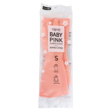 MyungJin "Rubber Glove MJ Pink S"   , ,  S, 33  19 . ()