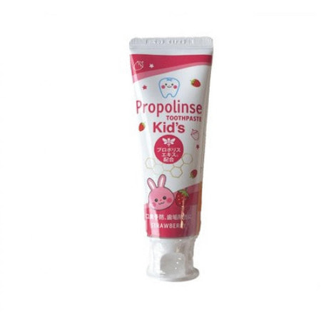 Pieras "Propolinse Toothpaste Kid's Strawberry" Зубная паста для детей, с экстрактом прополиса и ксилитом, со вкусом клубники, 60 г.