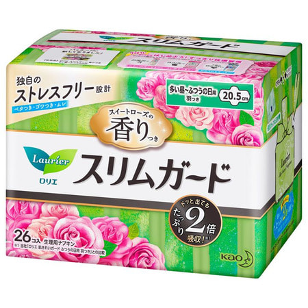 KAO "Laurier Cleanguard Sweet Rose"   , ,  ,   , 20,5 , 26 . ()