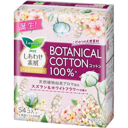 KAO "Laurier Happy Skin Botanical Cotton"   ,      ,      , 14 , 54 . ()