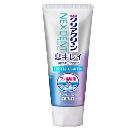 KAO "Clear Clean Nexdent Breath Clean Fresh Mint" Лечебно-профилактическая зубная паста, освежающая дыхание, со вкусом натуральной мяты, 110 г. (фото)